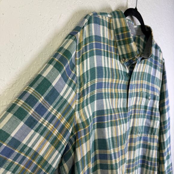TOAD & CO Shirt XL Airsmyth Lightweight Plaid Flannel Button Down Recycled - Picture 7 of 15